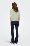Onlsunny Regular Fit Bisiklet Yaka Örme Kadın Kazak 15254282 AÇIK YEŞİL