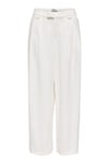 Onlsvea Keten Karışımlı Regular Fit Orta Bel Kadın Pantolon 15364120 KREM