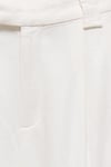 Onlsvea Keten Karışımlı Regular Fit Orta Bel Kadın Pantolon 15364120 KREM