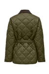 Onltahia Regular Fit Kapitoneli Klasik Yaka Kadın Mont 15373692 Olive