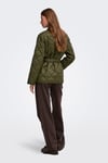 Onltahia Regular Fit Kapitoneli Klasik Yaka Kadın Mont 15373692 Olive