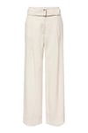 Onltila Loose Fit Yüksel Bel Geniş Paça Kemer Detaylı Kadın Pantolon 15367390 TAŞ