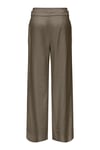 Onltila Loose Fit Yüksel Bel Geniş Paça Kemer Detaylı Kadın Pantolon 15367390 HAKİ