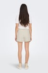 Onlvega % 100 Pamuk Regular Fit Yüksek Bel Mini Kot Kadın Short 15230571 EKRU