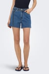 Onlvega Regular Fit Normal Bel Kot Kadın Short 15375433 MAVİ