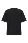 Onlvita % 100 Pamuk Regular Fit Taş Detaylı Bisiklet Yaka Kadın T Shirt 15343769 SİYAH