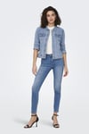 Onlwonder Pamuklu Regular Fit Kadın Kot Ceket 115243147 AÇIK MAVİ