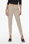 Only Normal Bel Regular Fit Dar Paça Onlpoptrash Bayan Pantolon 15115847 BEJ