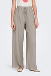 Only Onlagnes Regular Fit Yüksek Bel Geniş Paça Bayan Pantolon 15346910 BEJ