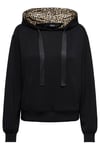 Only Onlalina Regular Fit Kapüşon Yaka Bayan Sweat 15364546 SİYAH