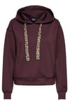 Only Onlalina Regular Fit Kapüşon Yaka Bayan Sweat 15364546 BORDO