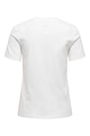 Only Onlarıana Pamuklu Regular Fit Taş Detaylı Bisiklet Yaka Bayan T Shirt 15343771 EKRU