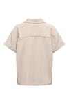 Only Onlaris Loose Fit Klasik Yaka Düğmeli Kadın Bluz 15364279 TAŞ