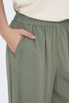 Only Onlaris Regular Fit Normal Bel Geniş Paça Kadın Pantolon 15337956 Olive