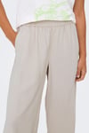 Only Onlaris Regular Fit Normal Bel Geniş Paça Kadın Pantolon 15337956 TAŞ