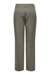 Only Onlaris Straight Fit Normal Bel Düz Paça Kadın Pantolon 15364126 HAKİ