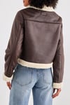 Only Onlbetty Regular Fit Yapay Tüylü Geniş Yaka Kısa Kadın Mont 15324138 KAHVE