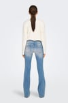 Only Onlblush Flare Fit Düşük Bel Bol Paça Jeans Bayan Kot Pantolon 15315650 MAVİ
