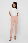 Only Onlblush Pamuklu Skinny Fit Jeans Bayan Kot Pantolon 15183652 PUDRA