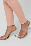 Only Onlblush Pamuklu Skinny Fit Jeans Bayan Kot Pantolon 15183652 PUDRA