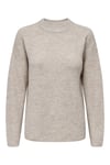 Only Onlcamilla Streç Regular Fit Bisiklet Yaka Örme Bayan Kazak 15277080 TAŞ