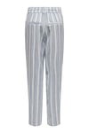 Only Onlcaro-Poptrash Keten Karışımlı Comfort Fit Normal Bel Düz Paça Bayan Pantolon 15278710 MAVİ-KREM