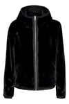Only Onldahlia Regular Fit Çift Taraflı Kapüşonlu Kısa Bayan Mont 15208777 SİYAH-SİYAH