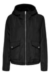 Only Onldahlia Regular Fit Çift Taraflı Kapüşonlu Kısa Bayan Mont 15208777 SİYAH-SİYAH
