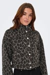 Only Onlemılia Regular Fit Dik Yaka Düğmeli Bayan Ceket 15349082 KAHVE