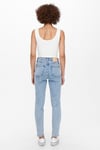 Only Onlemily Streç Pamuklu Mom Fit Yüksek Bel Düz Paça Jeans Bayan Kot Pantolon 15248715 AÇIK MAVİ