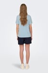 Only Onlfree Baskılı Regular Fit Bisiklet Yaka Bayan T Shirt 15303212 MAVİ