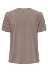 Only Onlfree Baskılı Regular Fit Bisiklet Yaka Bayan T Shirt 15303212 VİZON