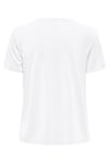 Only Onlfree Baskılı Regular Fit Bisiklet Yaka Bayan T Shirt 15303212 BEYAZ