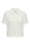 Only Onlfreya Ajurlu Regular Fit Baskı Detaylı Bayan Gömlek 15349327 EKRU