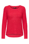 Only Onlgeena Regular Fit Bisiklet Yaka Örme Bayan Kazak 15113356A NAR ÇİÇEĞİ
