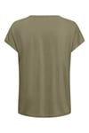 Only Onlhannah Regular Fit Bisiklet Yaka Basic Kadın T Shirt 15371576 HAKİ
