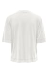 Only Onlhannah Relaxed Fit Bisiklet Yaka Bayan T Shirt 15348760 KREM