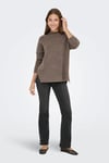 Only Onlhazel Oversize Fit Balıkçı Yaka Örme Bayan Kazak 15352853 KAHVE