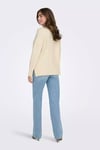 Only Onlhazel Oversize Fit Balıkçı Yaka Örme Bayan Kazak 15352853 KREM