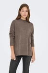 Only Onlhazel Oversize Fit Balıkçı Yaka Örme Bayan Kazak 15352853 KAHVE