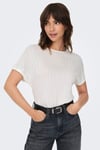 Only Onlirina Relaxed Fit Bisiklet Yaka Bayan T Shirt 15349079 EKRU