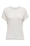 Only Onlirina Relaxed Fit Bisiklet Yaka Bayan T Shirt 15349079 EKRU