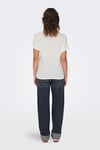 Only Onlirina Relaxed Fit Bisiklet Yaka Bayan T Shirt 15349079 EKRU