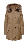 Only Onliris Regular Fit Çıkarılabilir Kapüşonlu Bayan Parka 15304625 CAMEL