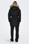 Only Onliris Regular Fit Çıkarılabilir Kapüşonlu Bayan Parka 15304625 SİYAH