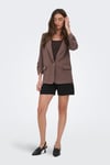 Only Onlita Regular Fit Kruvaze Yaka Blazer Kadın Ceket 15370275 KAHVE