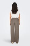 Only Onljany Regular Fit Yüksek Bel Geniş Paça Bayan Pantolon 15294429 VİZON
