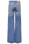 Only Onljuicy Pamuklu Wide Leg Fit Yüksek Bel Jeans Bayan Kot Pantolon 15363818 MAVİ