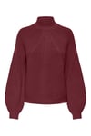 Only Onlkatia Regular Fit Yarım Balıkçı Yaka Örme Bayan Kazak 15324678 BORDO