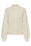 Only Onlkatia Regular Fit Yarım Balıkçı Yaka Örme Bayan Kazak 15324678 KREM